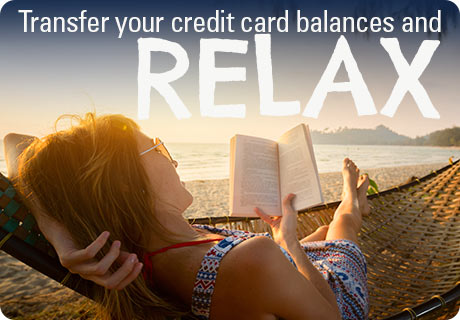 Transfiera los saldos de sus tarjetas de crédito y relájese