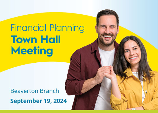 Reunión municipal sobre planificación financiera - Sucursal de Beaverton - 19 de septiembre de 2024